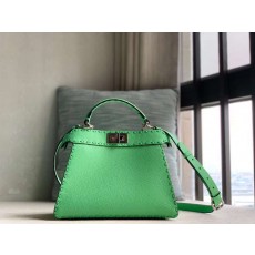 펜디 23 피카부 아이씨유 탑스티치 셀러리아 백 스몰 27x11x20cm