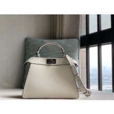 펜디 23 피카부 아이씨유 탑스티치 셀러리아 백 스몰 27x11x20cm