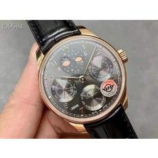 IWC 포르투기저 퍼페추얼 캘린더 오토매틱 슬레이트 18Kt 로즈 남성 42mm APS팩토리