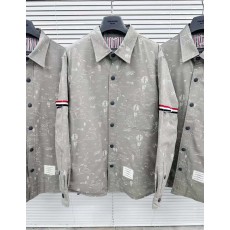 톰브라운 남녀 그래피티 셔츠 그레이컬러
