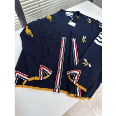 톰브라운 남녀 꿀벌 사선 가디건