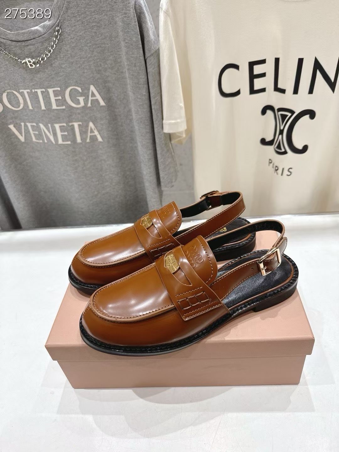 미우미우 26ss 슬링백 로퍼 